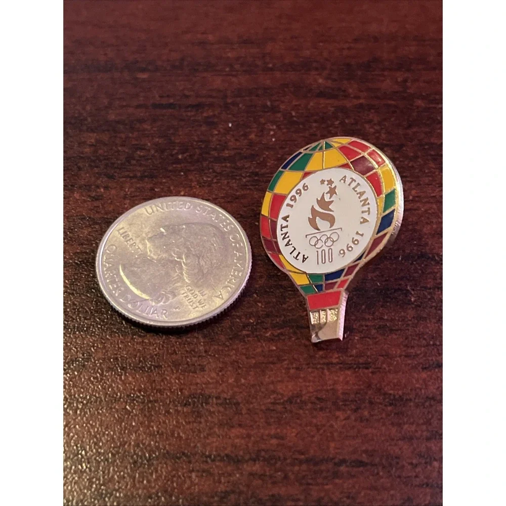 1996 Atlanta Centennial Summer Olympics‎ 100 Years Hot Air Balloon Lapel Hat Pin